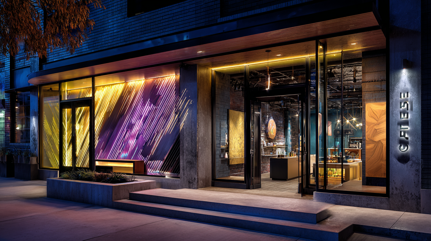 Podświetlane litery przestrzenne w reklamie wizualnej