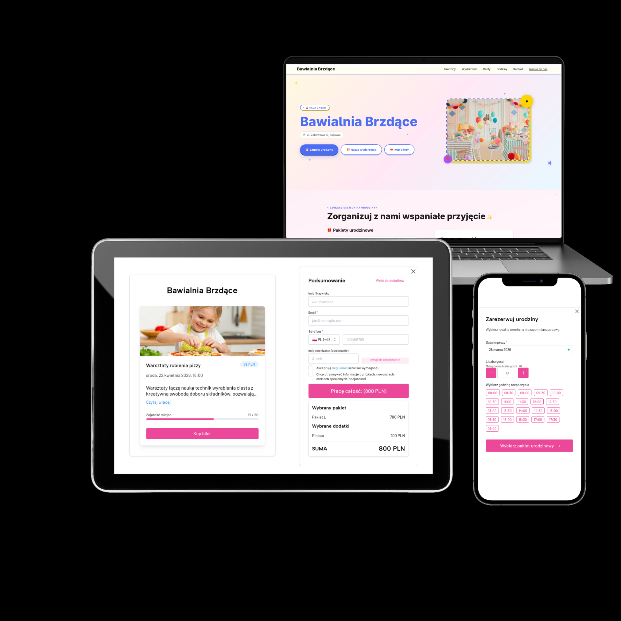 oprogramowanie dla sali zabaw